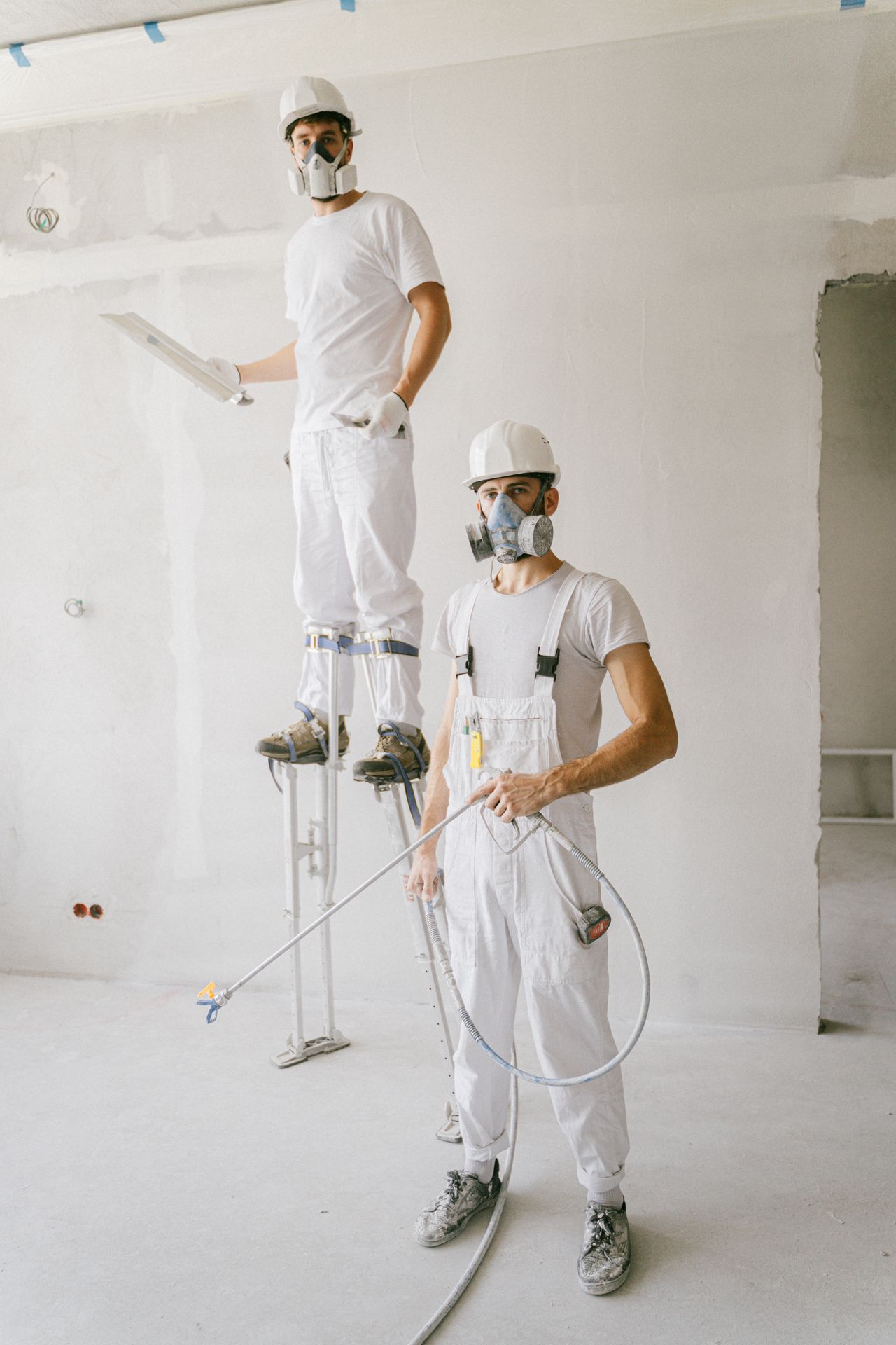 The VL Painting crew on the job