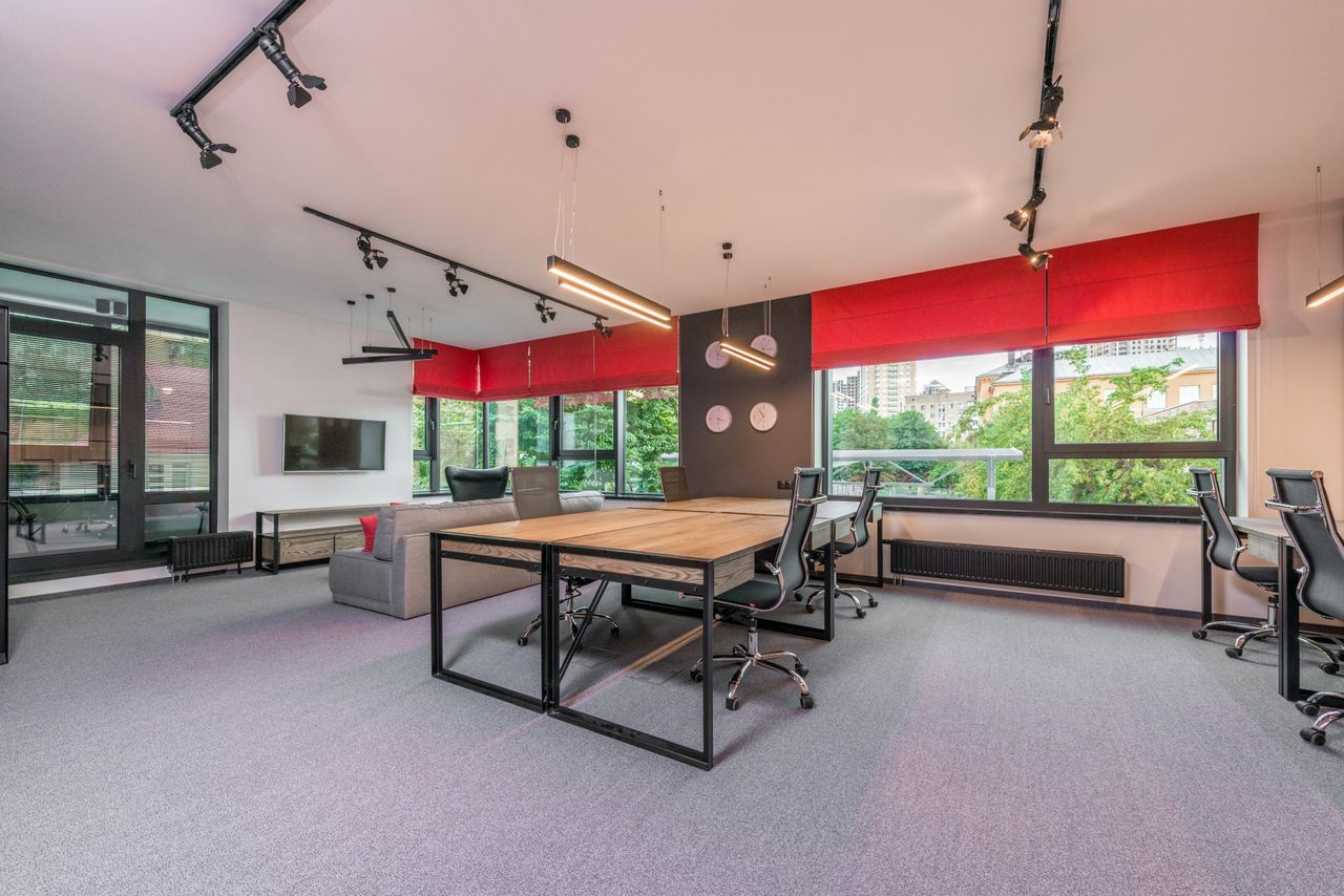 Modern office interior painted by VL Painting